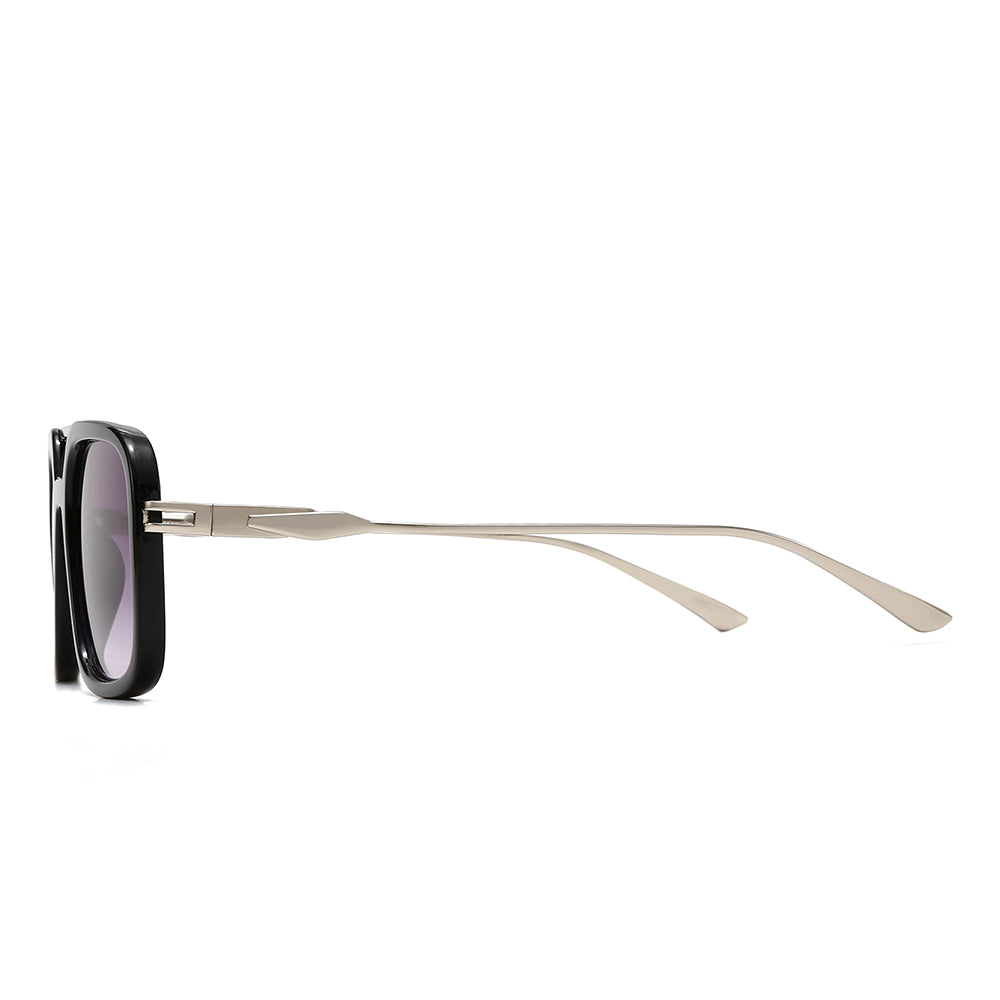 Oversized Square Aviator Tinted Sunglasses