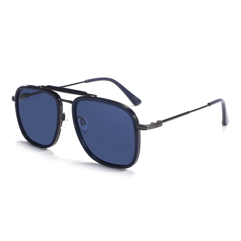 Square Aviator Black Sunglasses