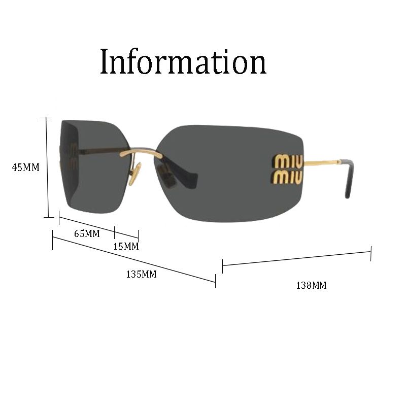 Fashionable frameless sunglasses