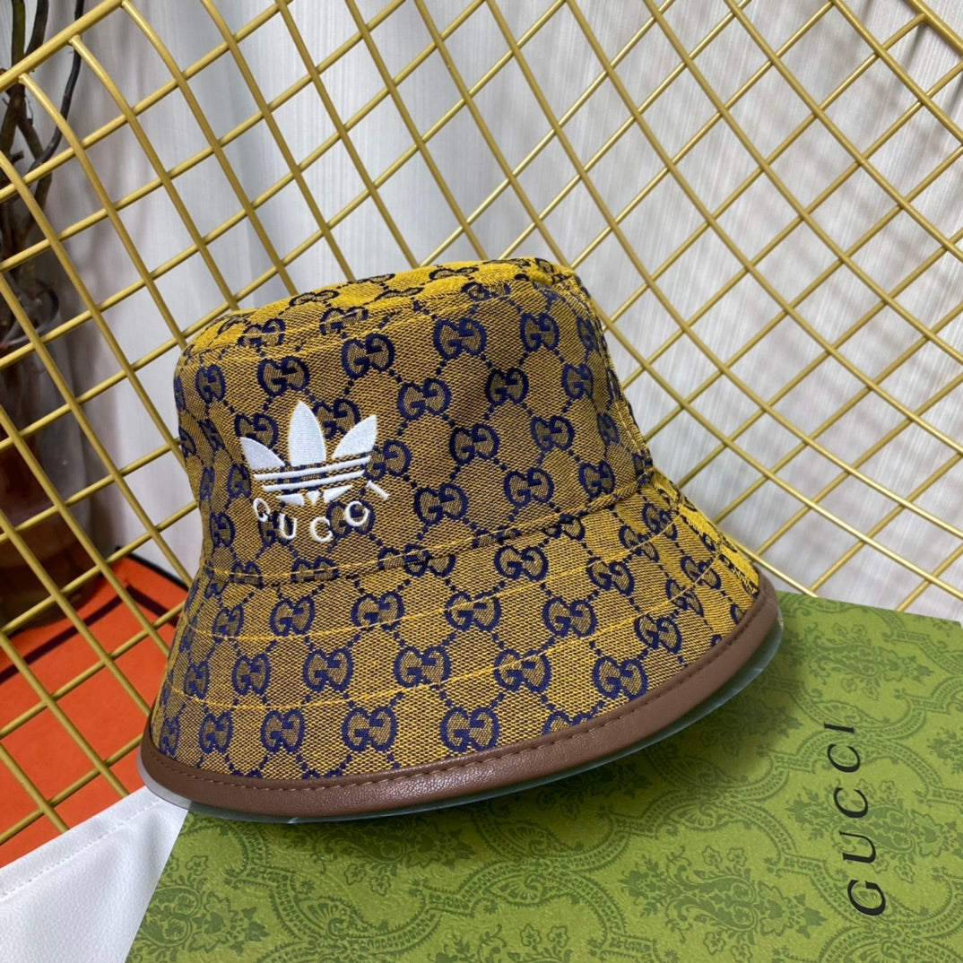 Joint Monogram Embroidered Bucket Hat