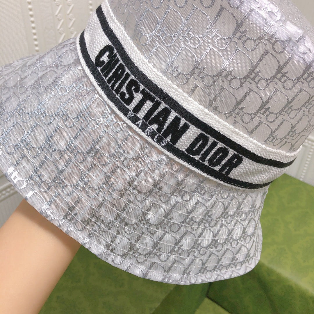 Organza Letter Logo Bucket Hat