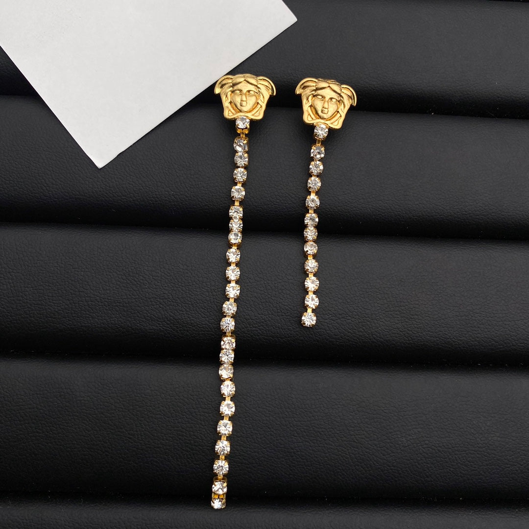 Fashion Crystal Chain Earrings