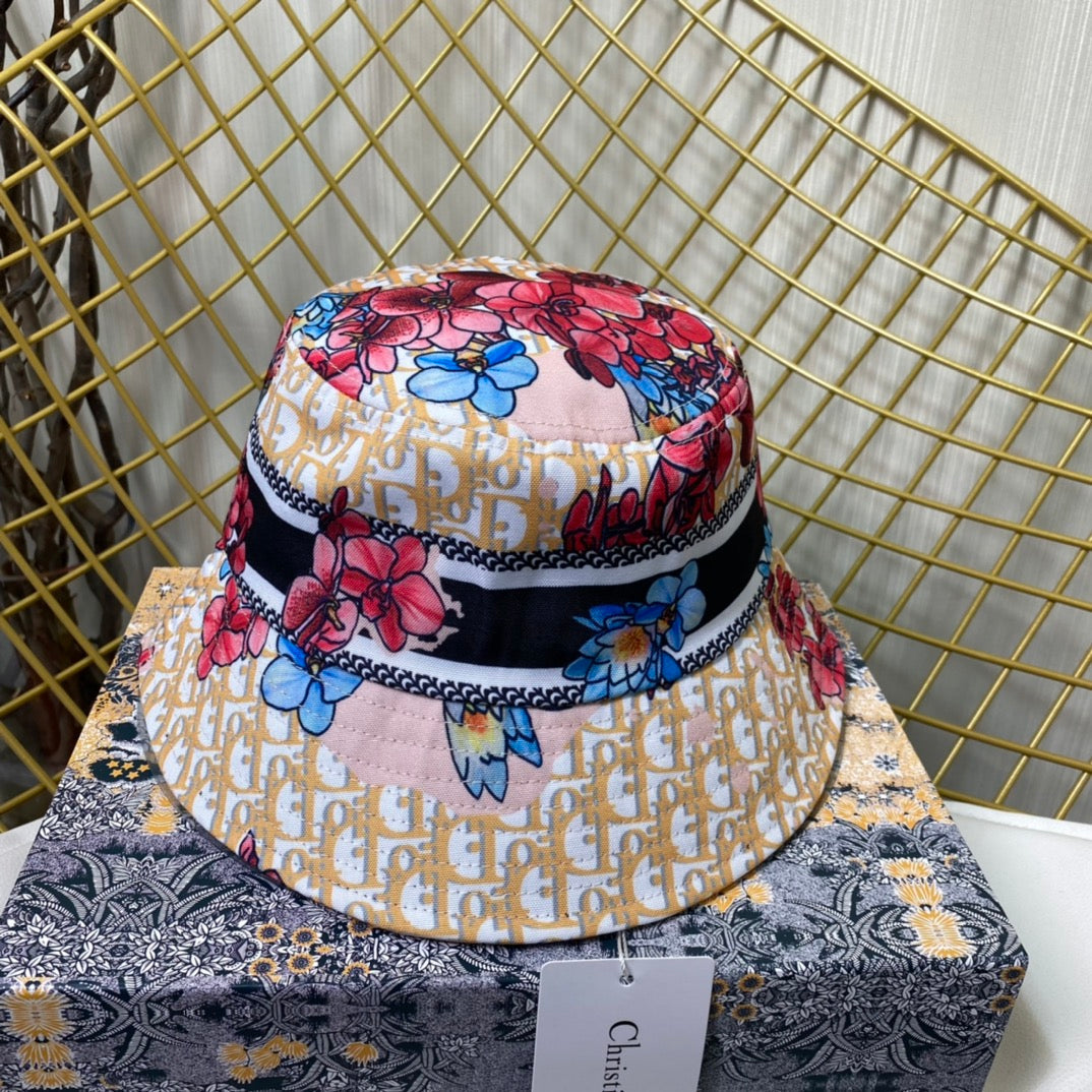 Personalized Monogram Flower Bucket Hat