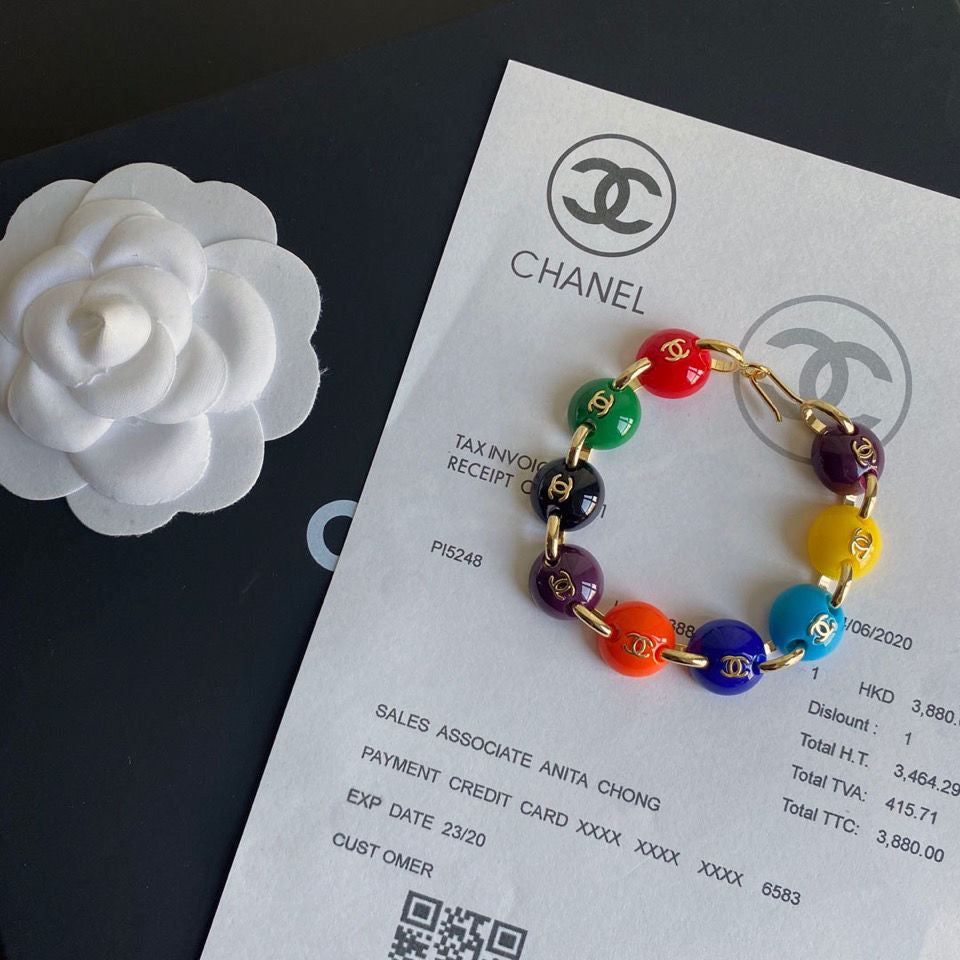 Temperament Rainbow Bead Bracelet