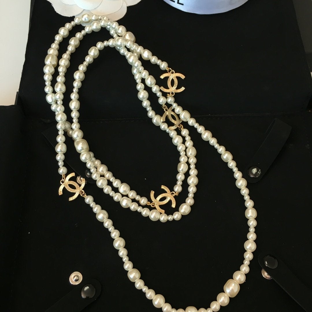 Classic Double Pearl Necklace