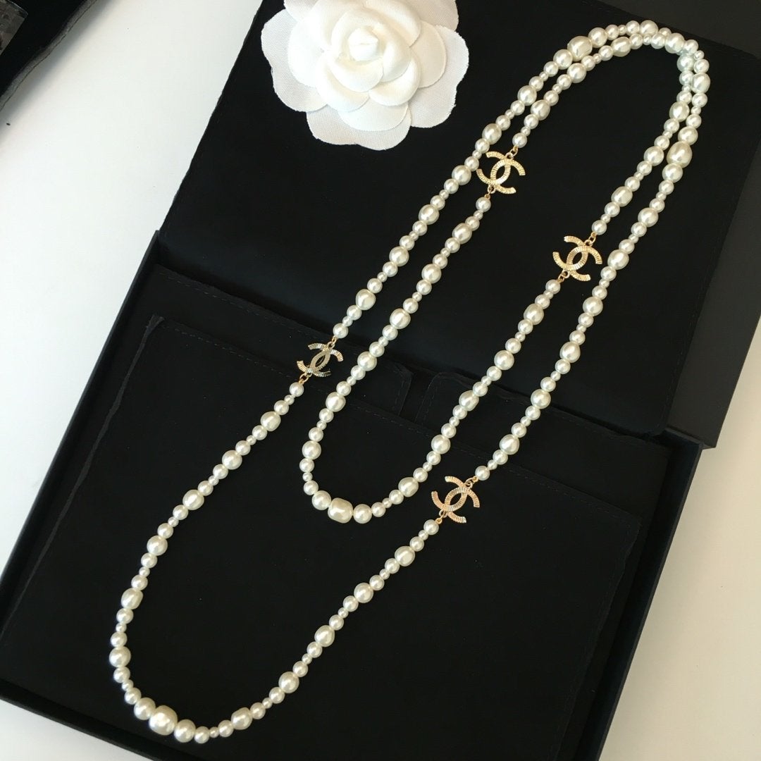 Classic Double Pearl Necklace