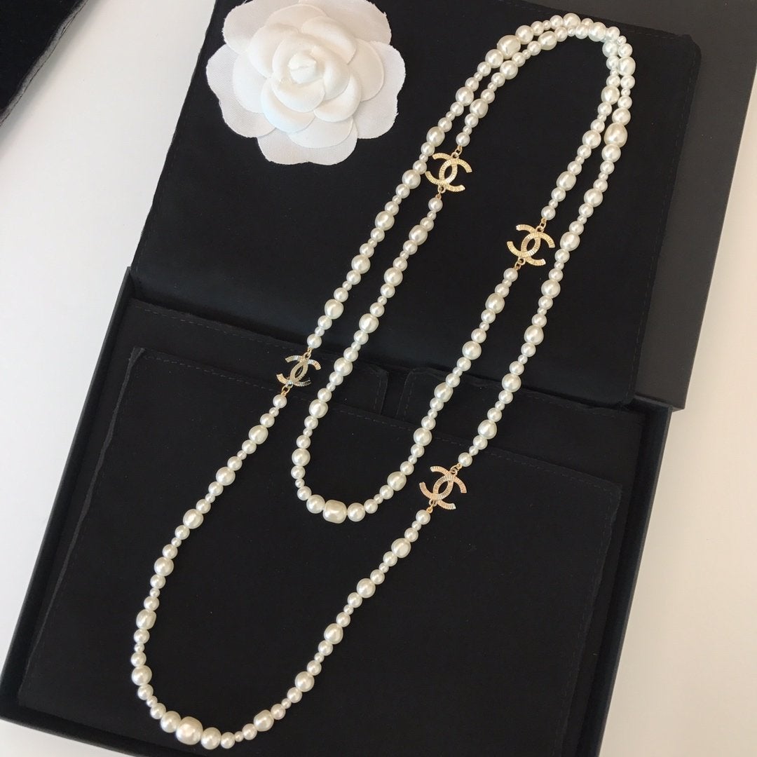 Classic Double Pearl Necklace