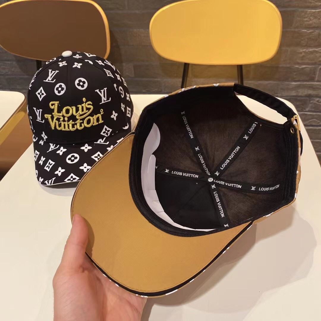 fashion solid color letter pattern baseball cap