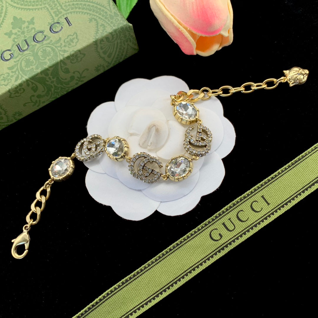 Luxury GG rhinestone bracelet