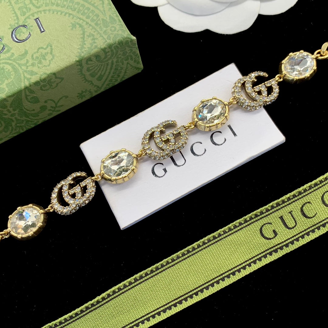 Luxury GG rhinestone bracelet