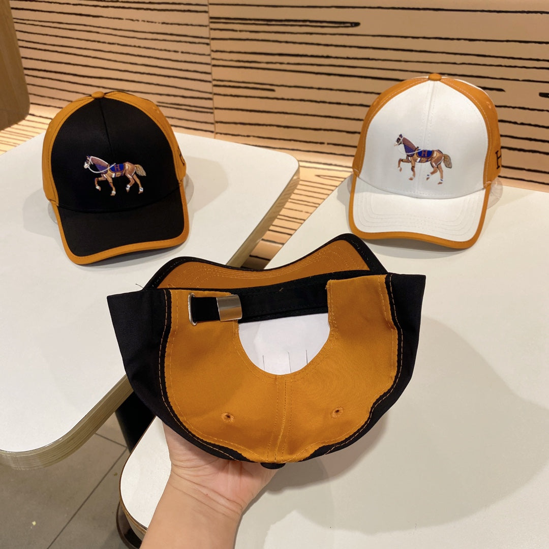 Fashionable H letter dome baseball cap