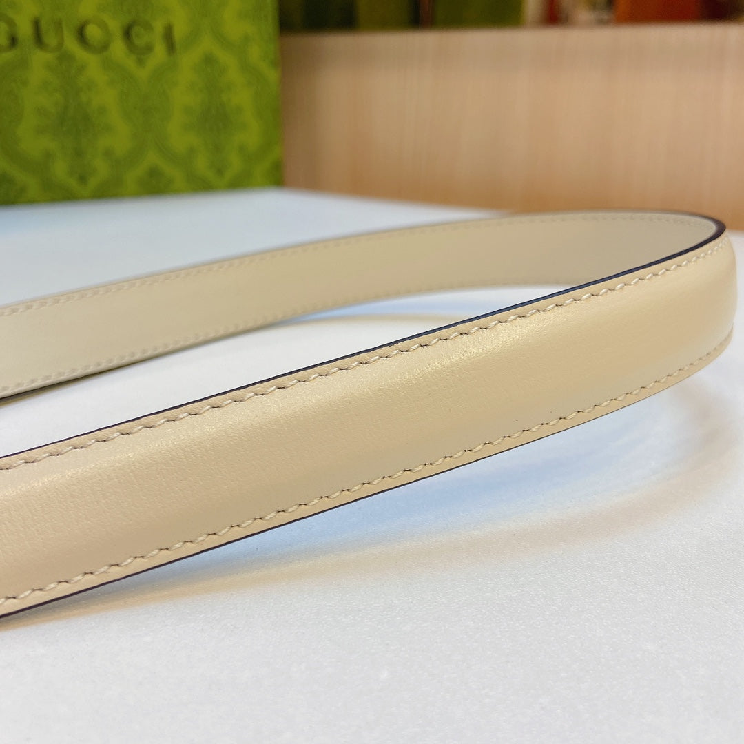 2.0cm new fabric with thin first-layer calfskin belt