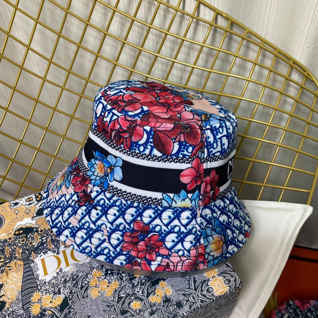 Personalized Monogram Flower Bucket Hat