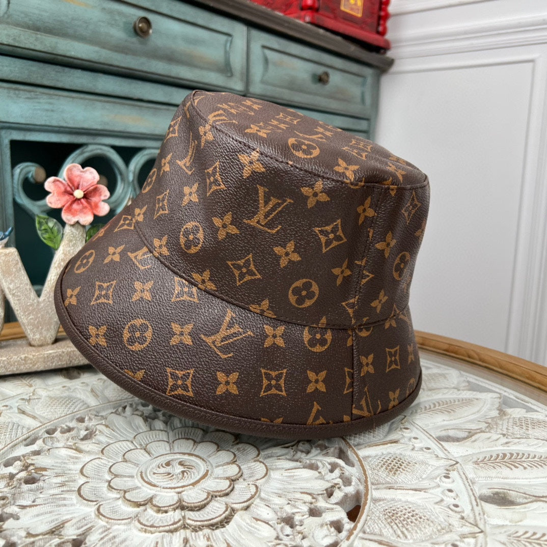 Classic Monogram Print Bucket Hat/Ball Cap