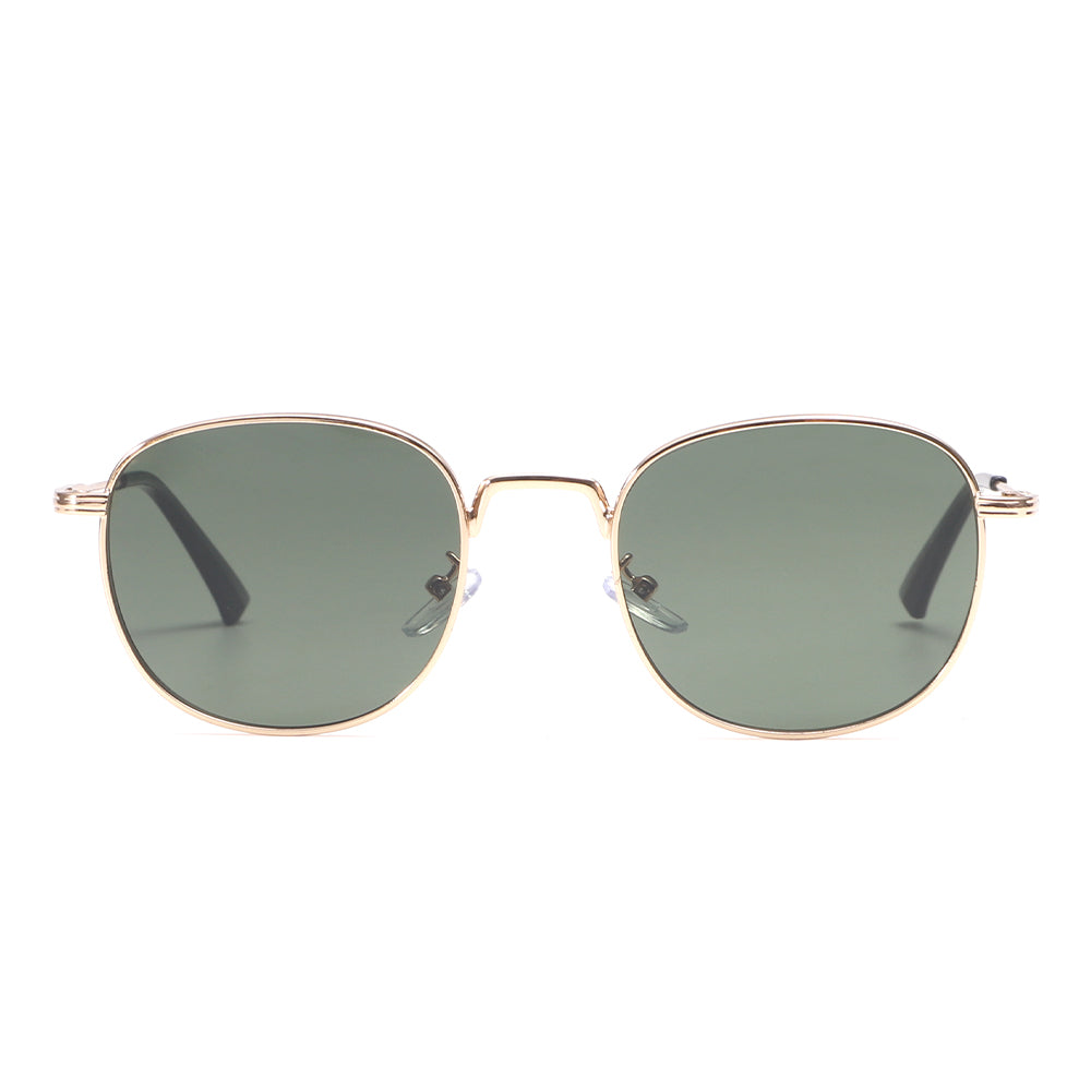 Rose Gold Retro-Vintage Round Tinted Sunglasses