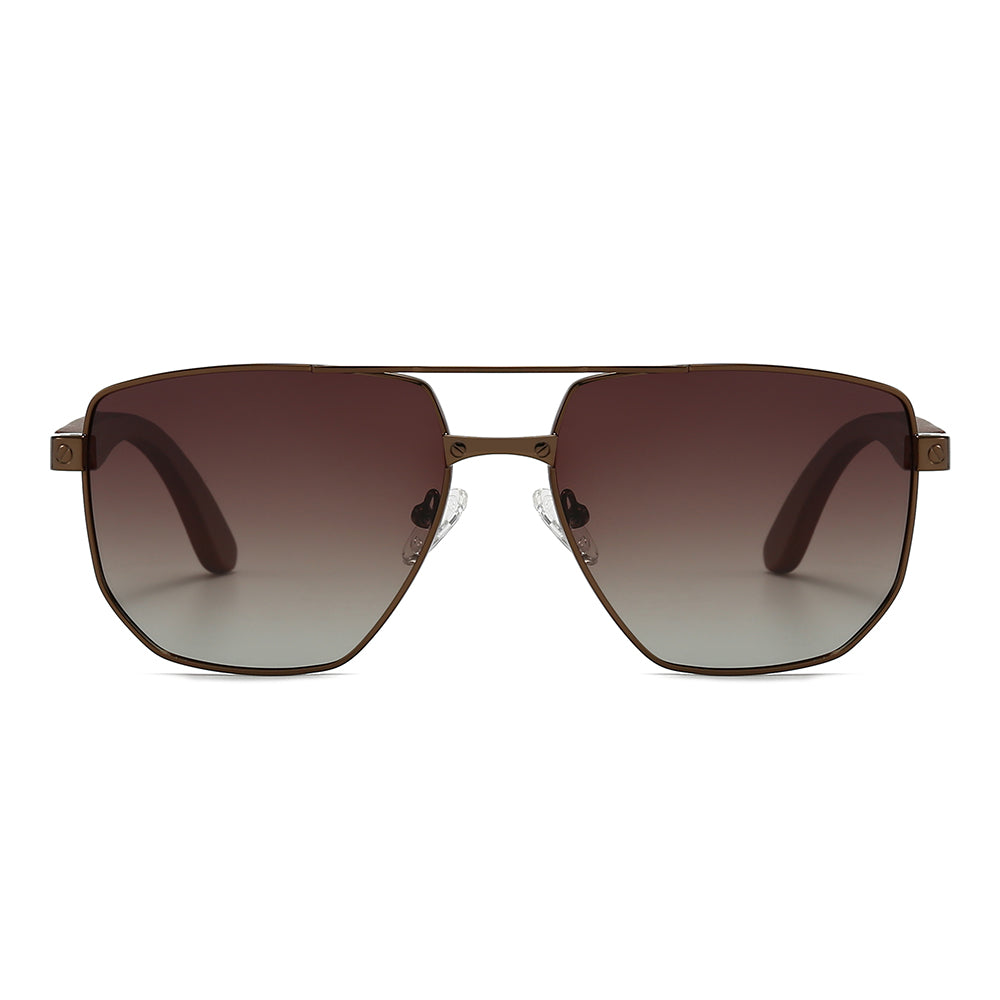 Wood Vintage Aviator Sunglasses