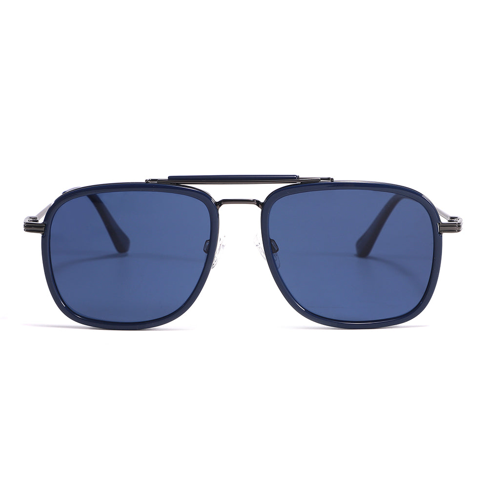 Square Aviator Black Sunglasses