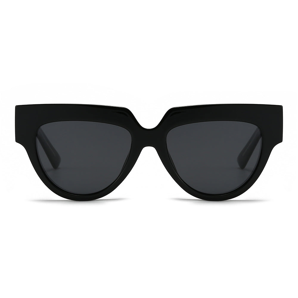 Low Bridge Fit Geometric Tinted Sunglasses