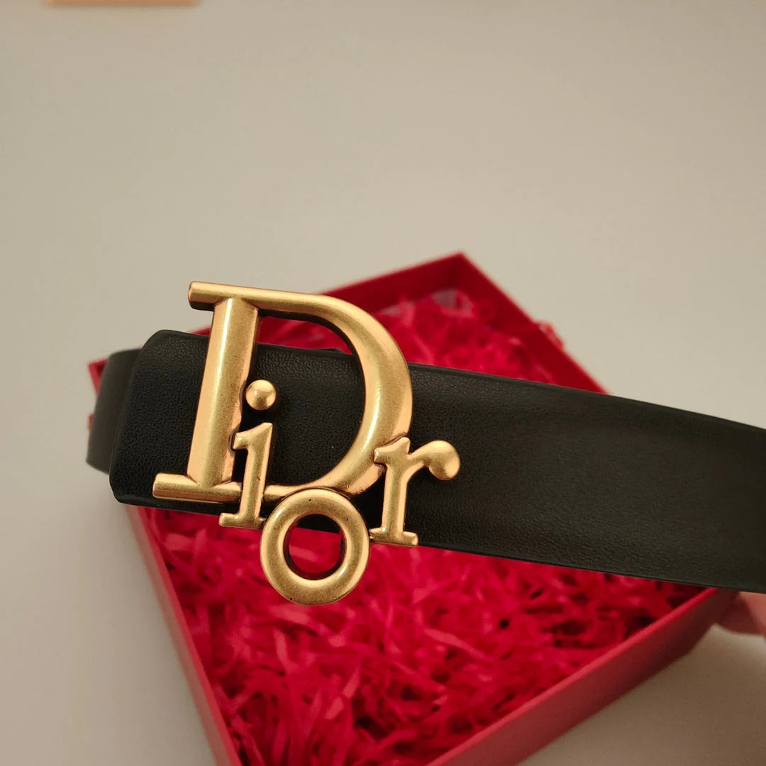 7 Colors Classic Alphabet Buckle Ladies Leather Belt