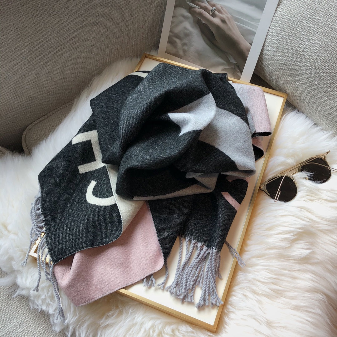 Transitional cashmere scarf-180*65cm