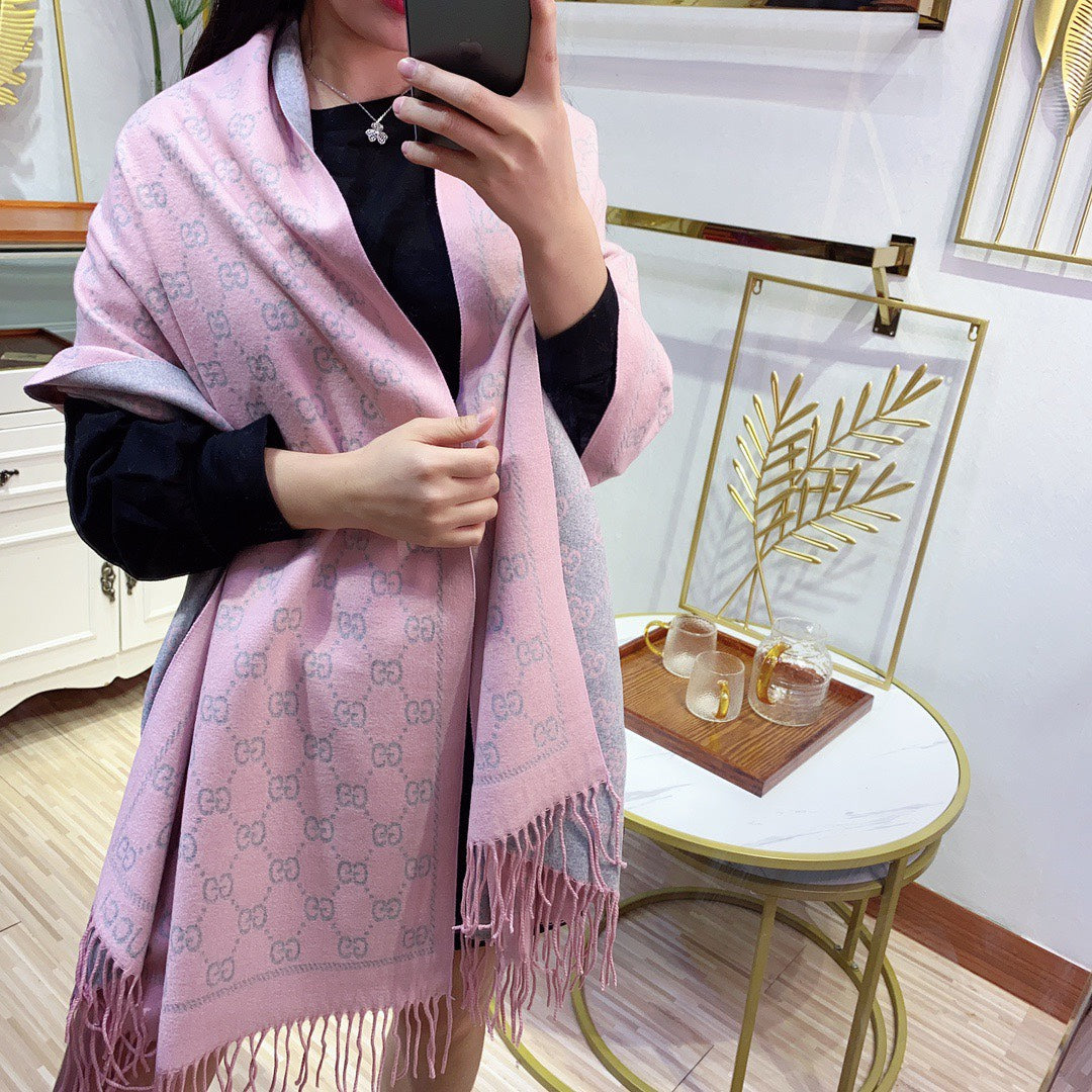 rabbit fleece thermal scarf-180*70cm