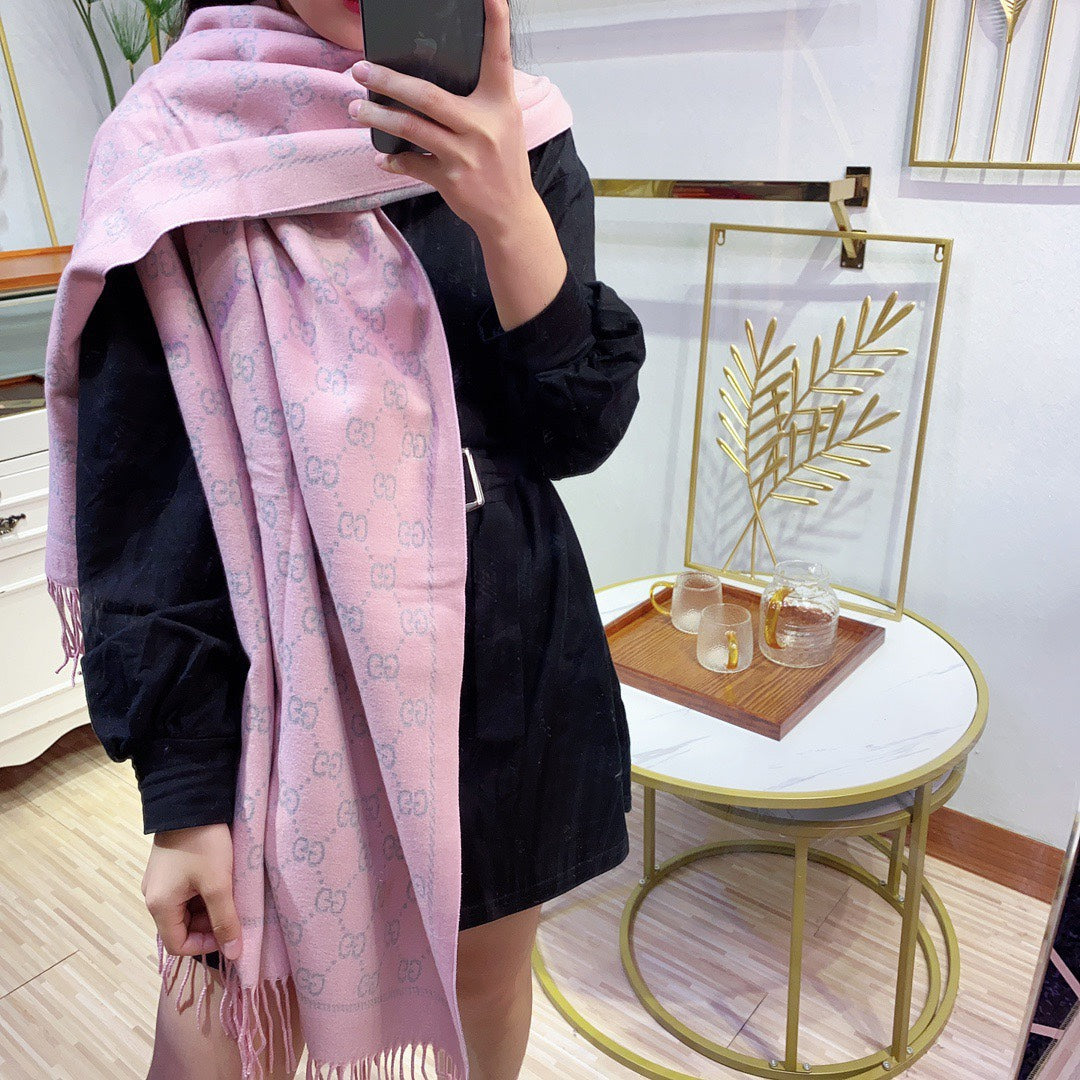 rabbit fleece thermal scarf-180*70cm