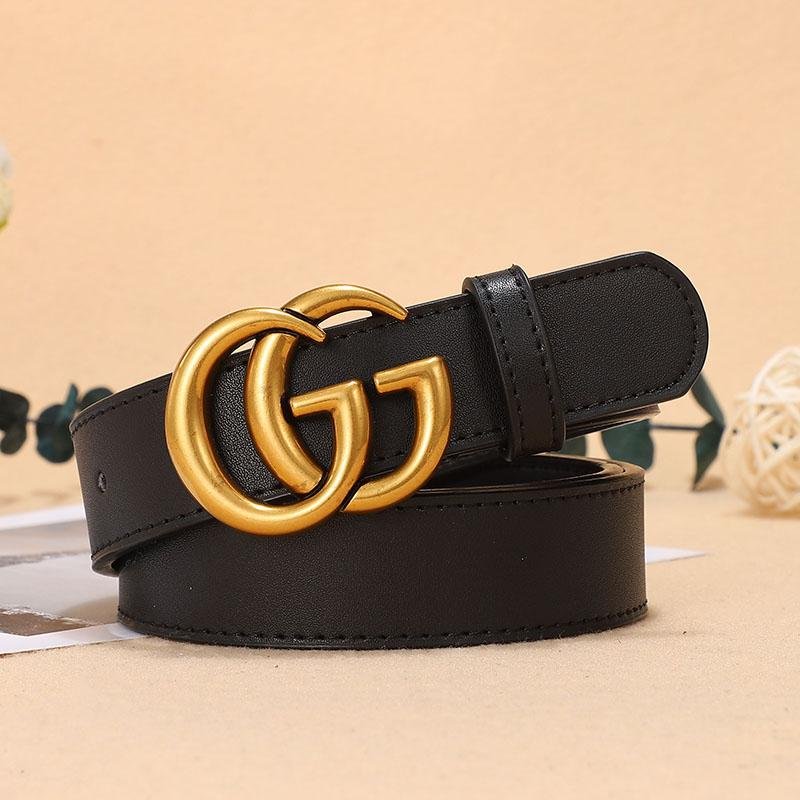 5 Colors Fashion Double G Letter Ladies Leather Belt