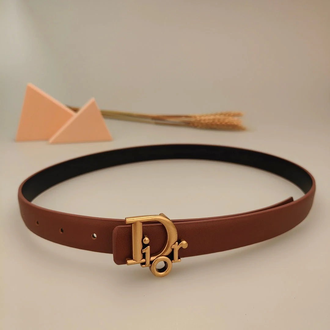 7 Colors Classic Alphabet Buckle Ladies Leather Belt