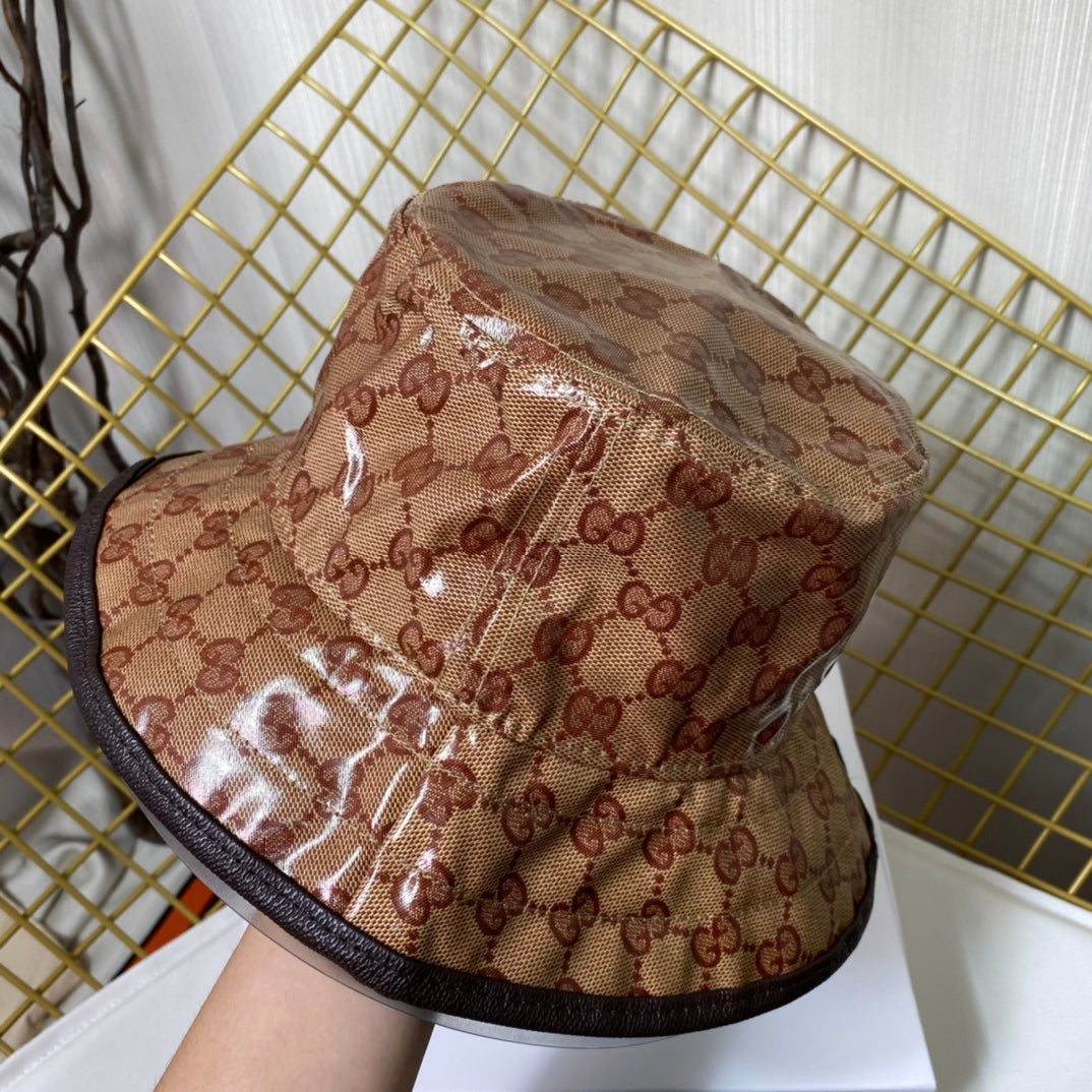 Crystal Canvas Trefoil Print Bucket Hat