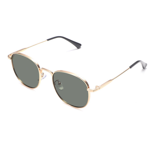 Rose Gold Retro-Vintage Round Tinted Sunglasses