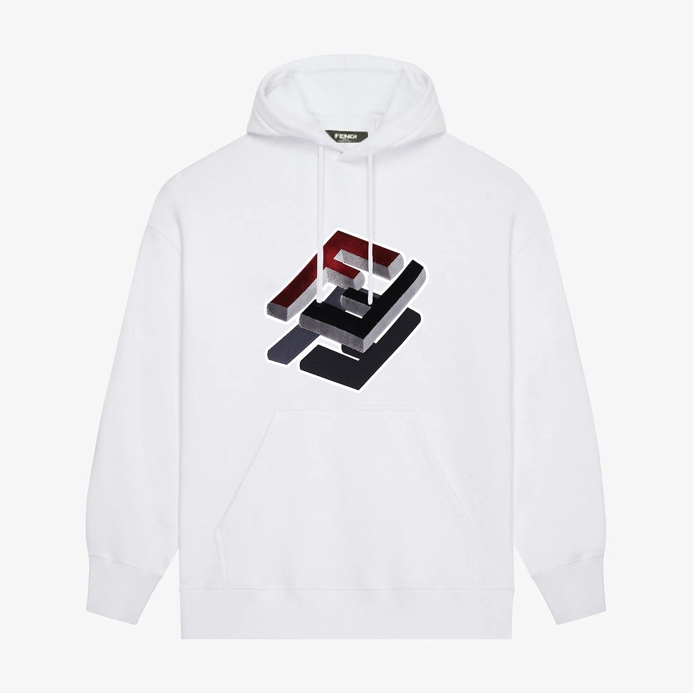 3D "FF" Print Hoodie