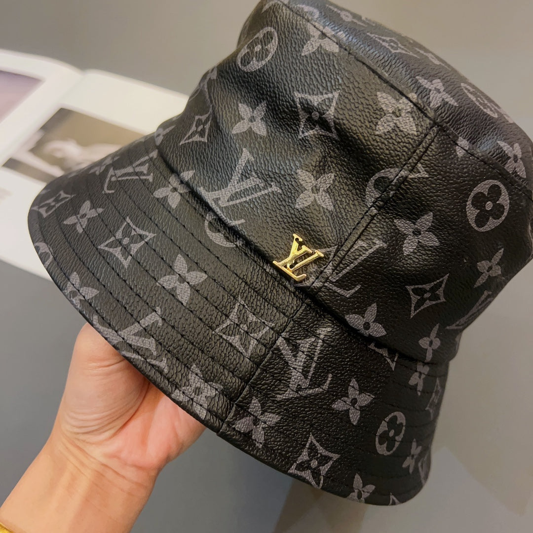 Classic Monogram Leather Bucket Hat