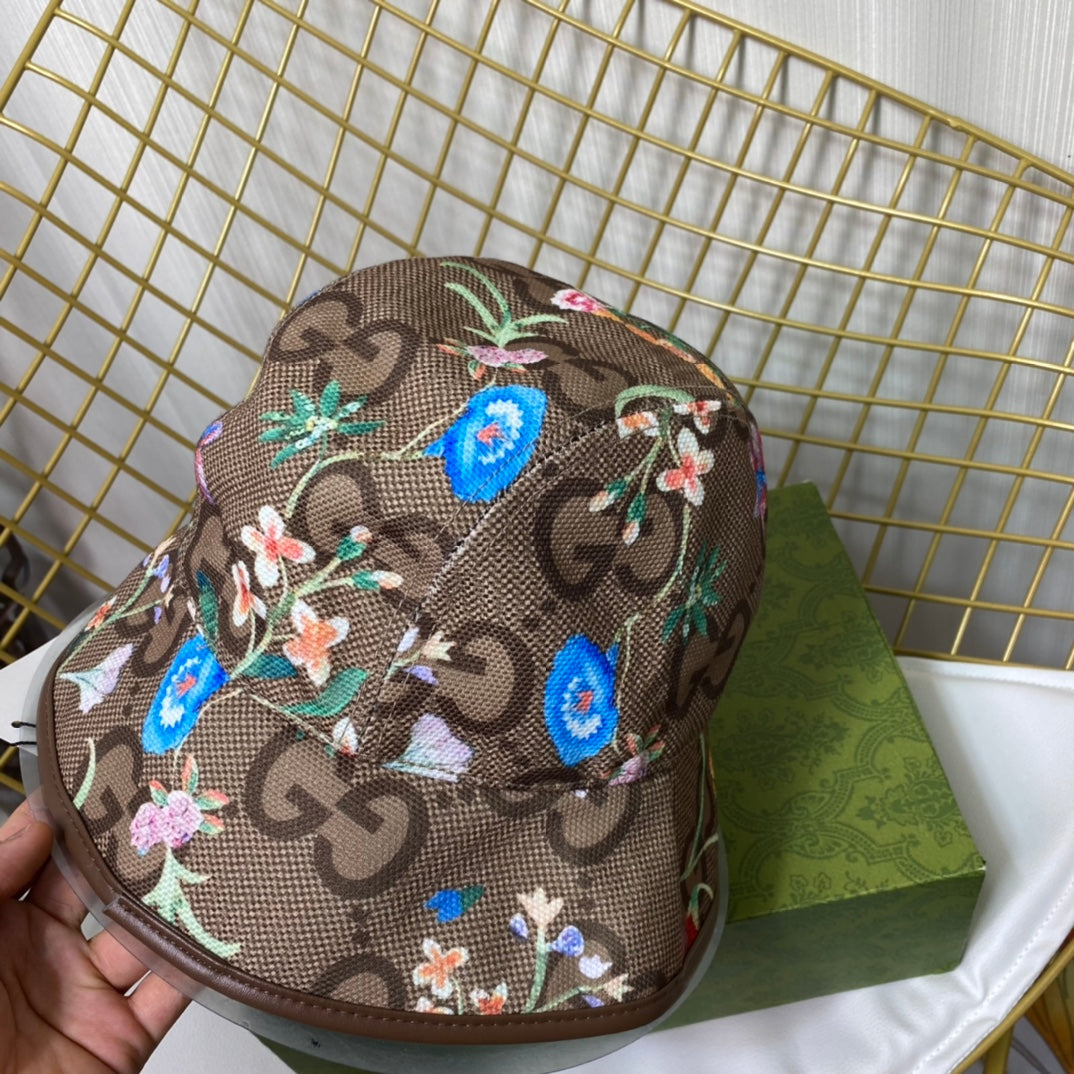 New colorful flower bucket hat