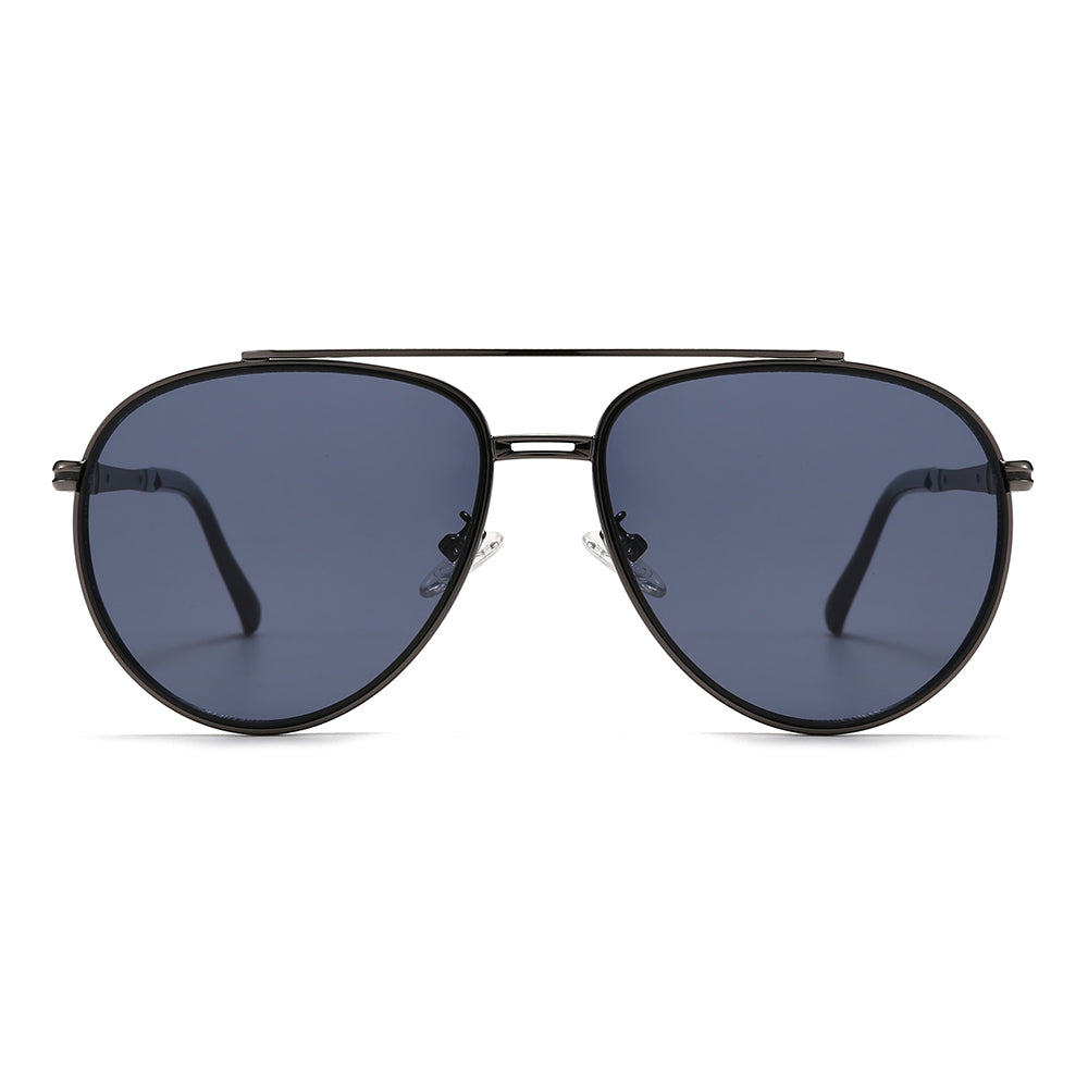 Thin aviator tinted sunglasses