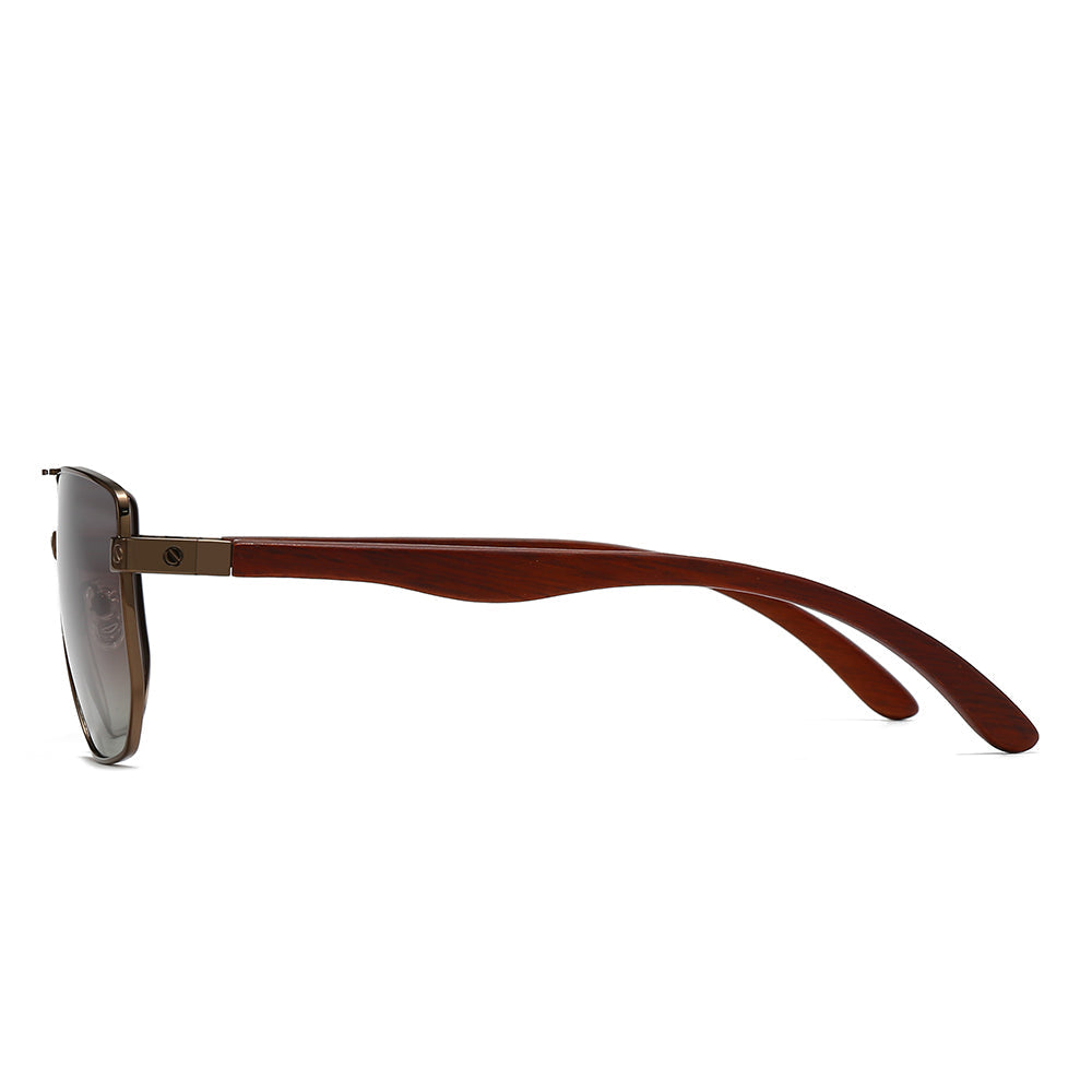 Wood Vintage Aviator Sunglasses