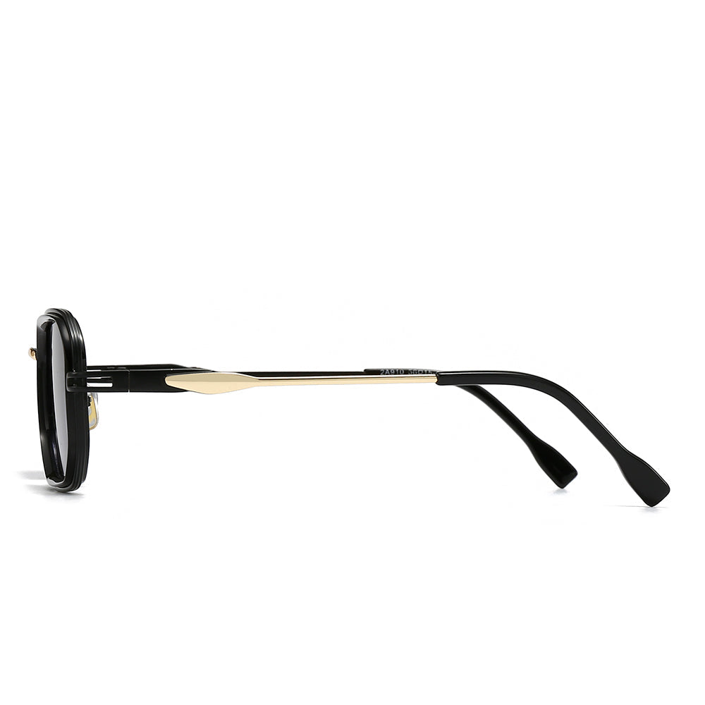 Retro-Vintage Rectangle Geometric Tinted Sunglasses