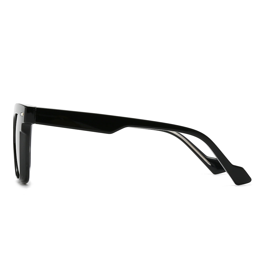 Wide Thick Square Tinted Sunglasses