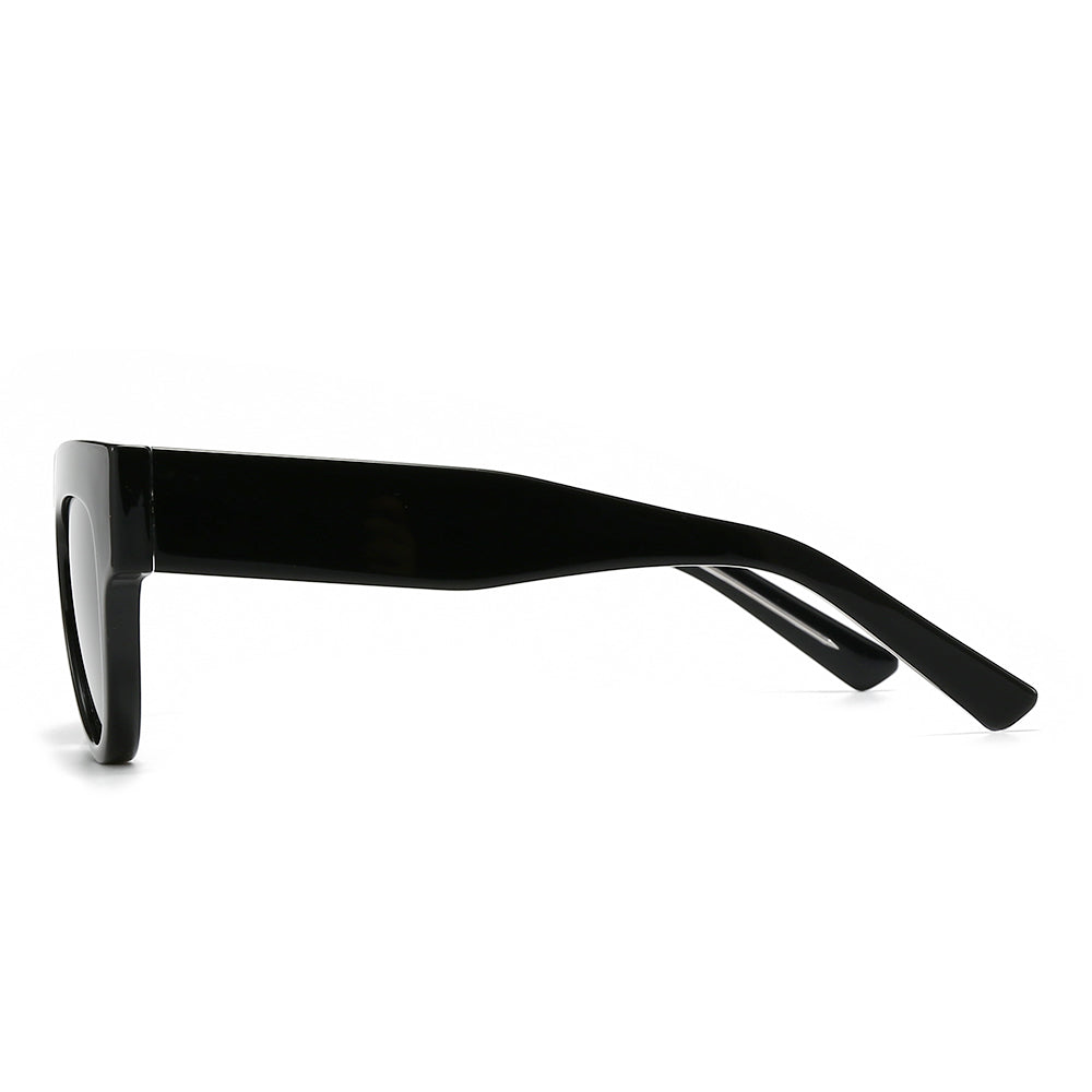 Low Bridge Fit Geometric Tinted Sunglasses