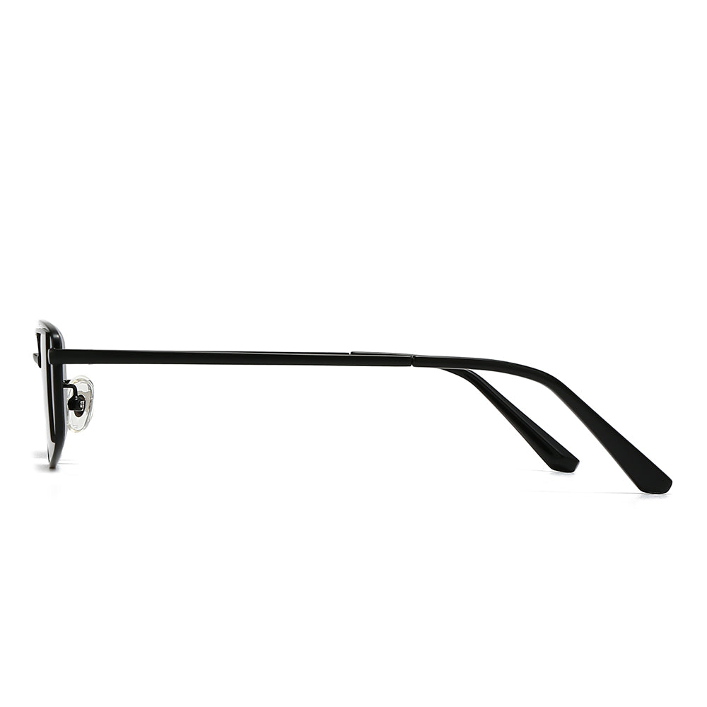 Rectangular Metal Tinted Sunglasses