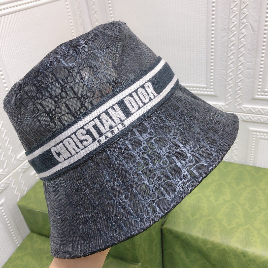 Organza Letter Logo Bucket Hat