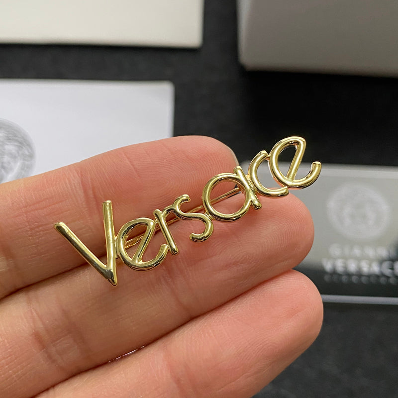 Logo Letter Brooch