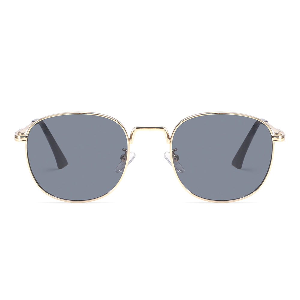 Rose Gold Retro-Vintage Round Tinted Sunglasses