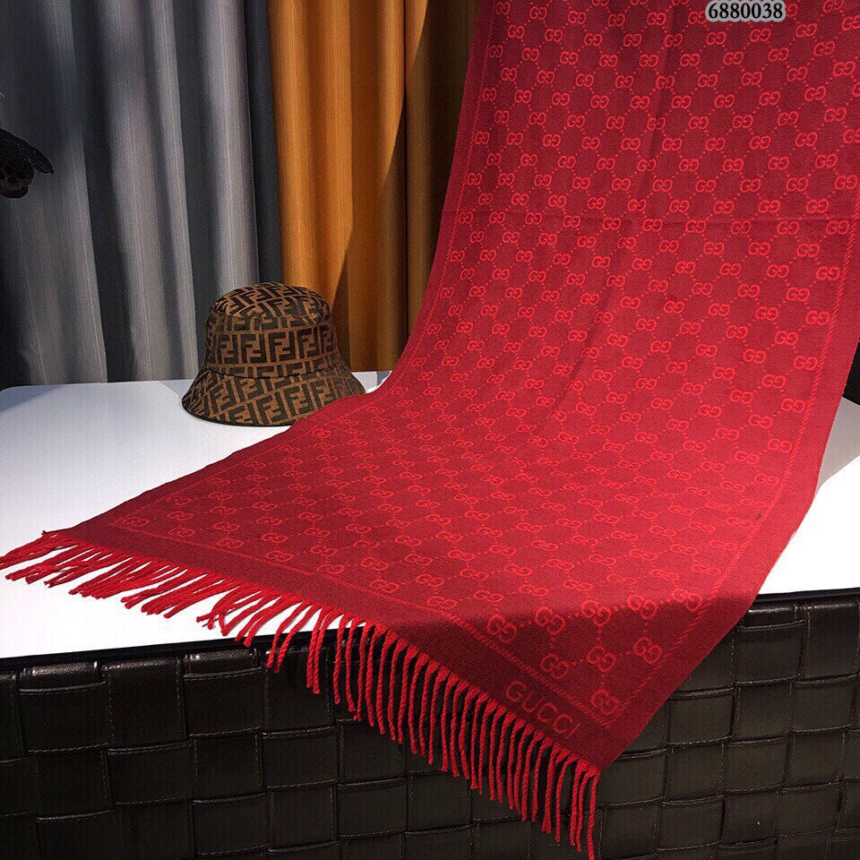 Red fashion scarf