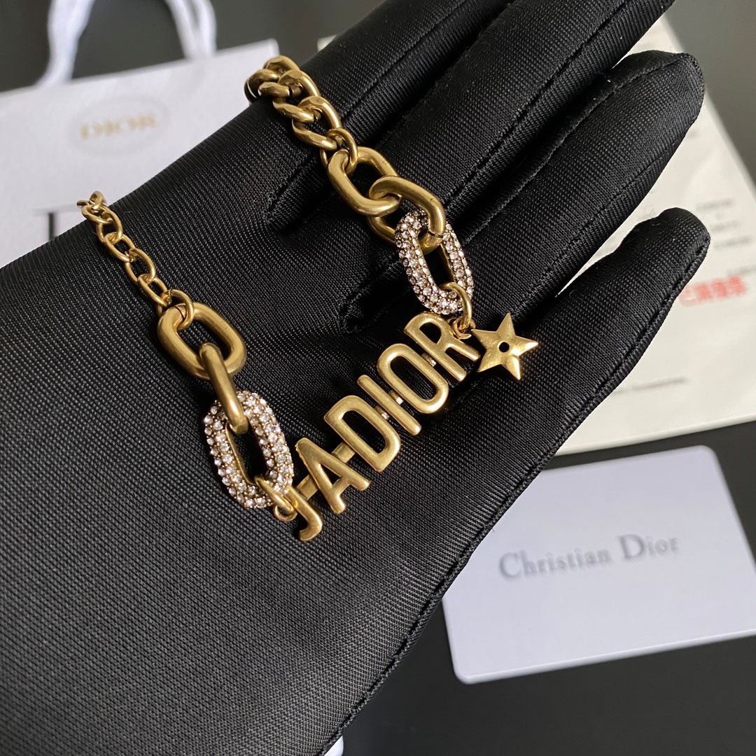 Vintage Star Letter Bracelet