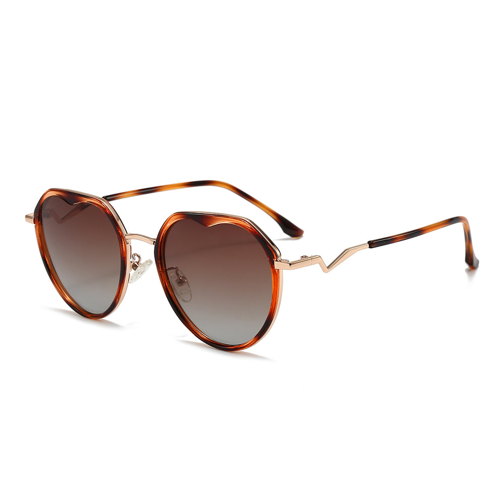 Gradient Lens  Round Sunglasses