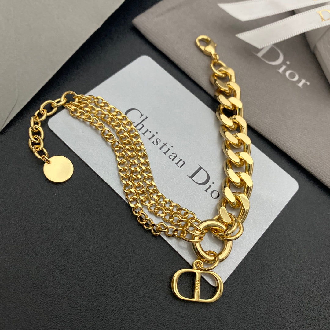 New Golden Thick Bracelet