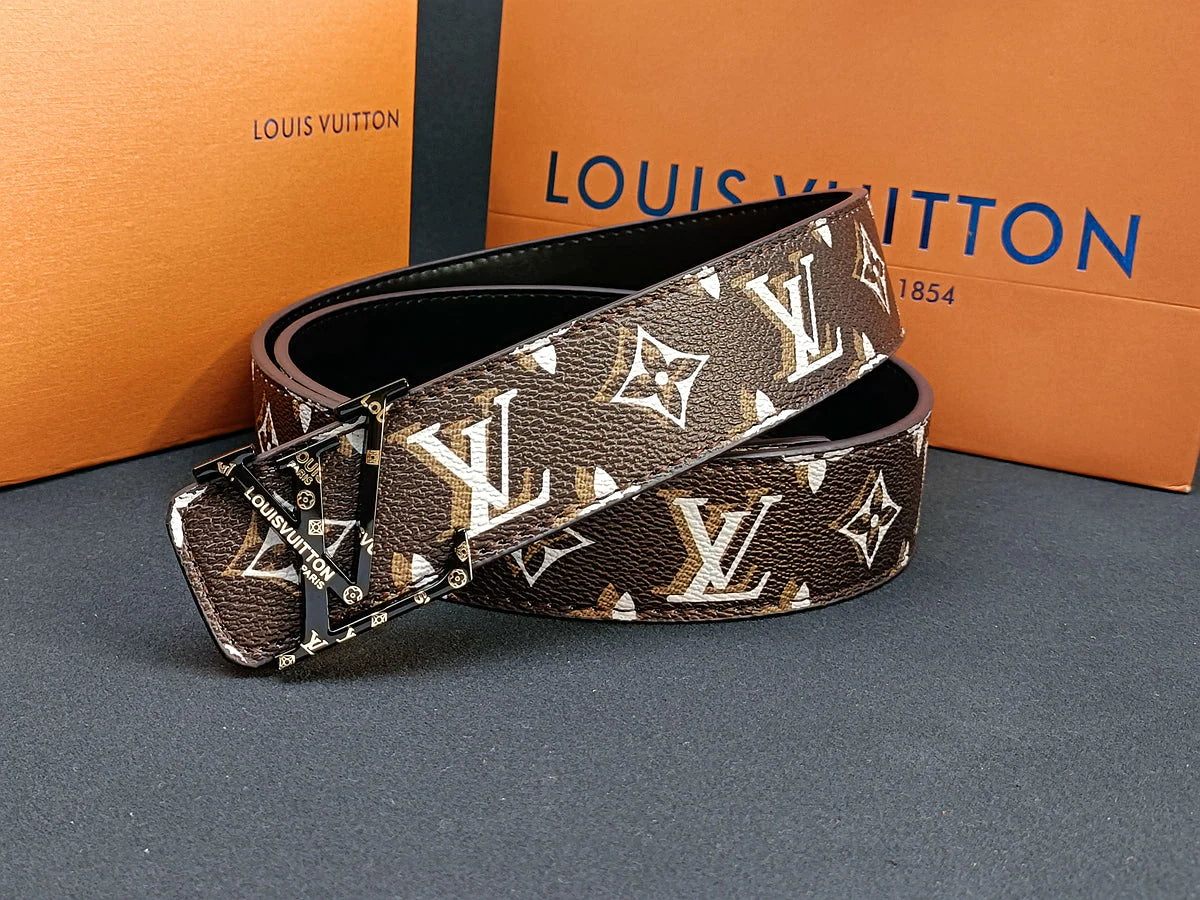 3 Colors  luxury four-leaf clover double shadow printed belt