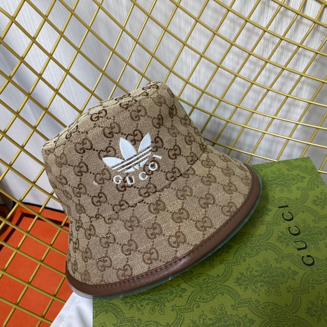 Joint Monogram Embroidered Bucket Hat