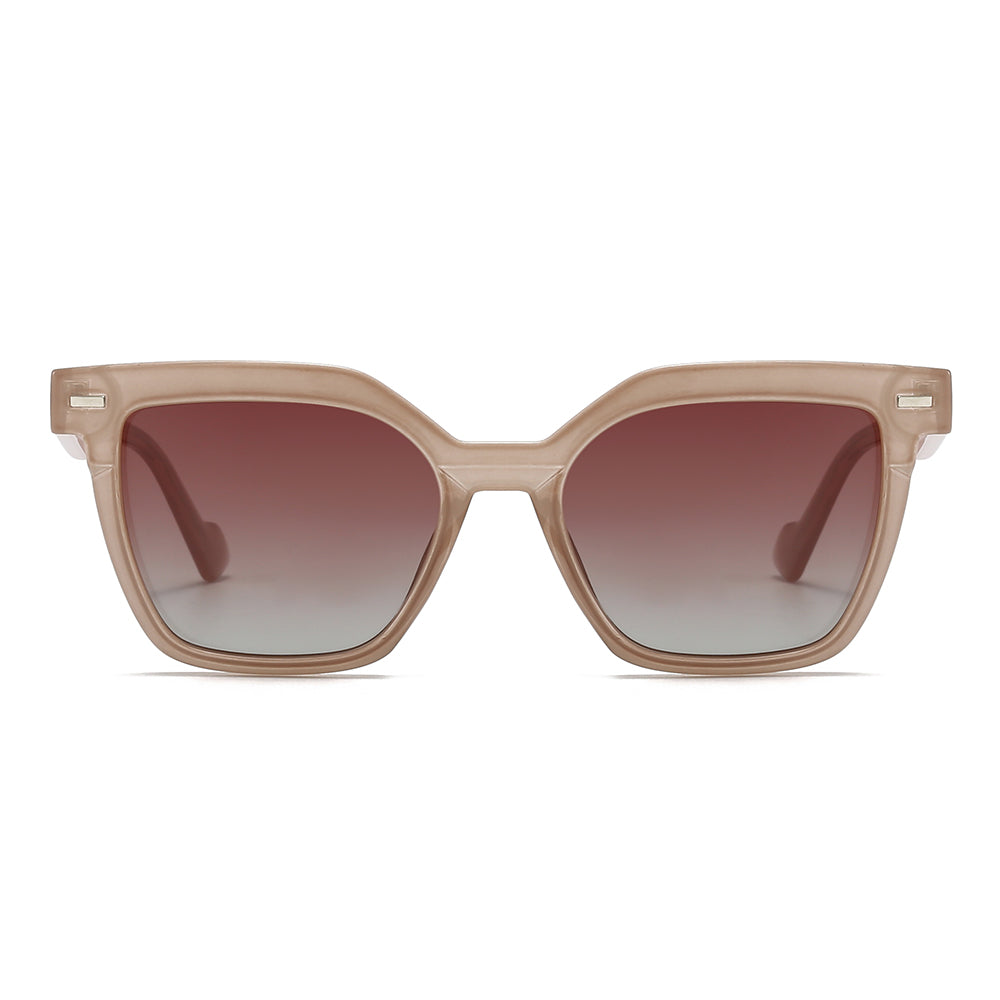 Wide Thick Square Tinted Sunglasses