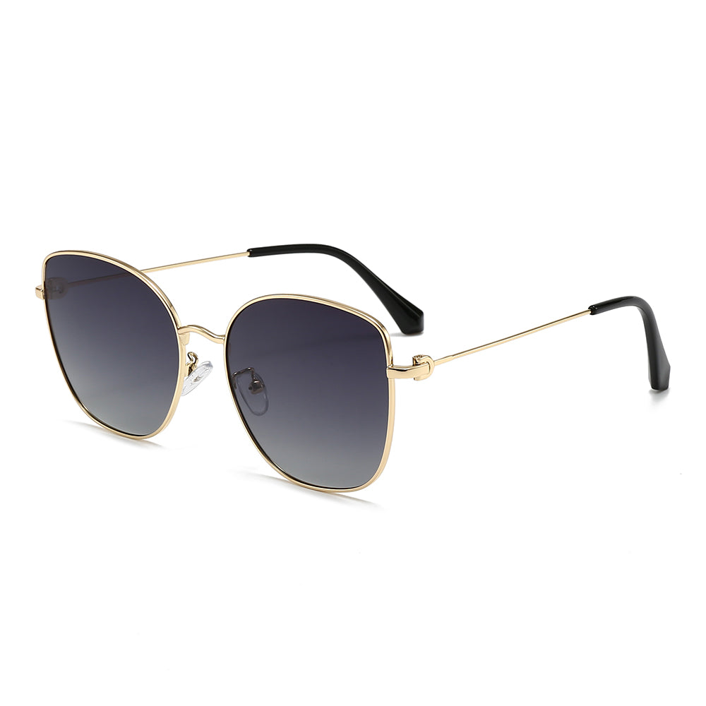 Round Metal-framed sunglasses